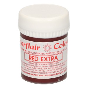 Концентритана гелова боя Червено/RED EXTRA Sugarflair, 42 г